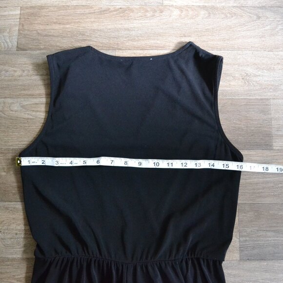 BCBGeneration Women's Black Wrap Front Twist Skort Romper Size Small - Picture 8 of 11